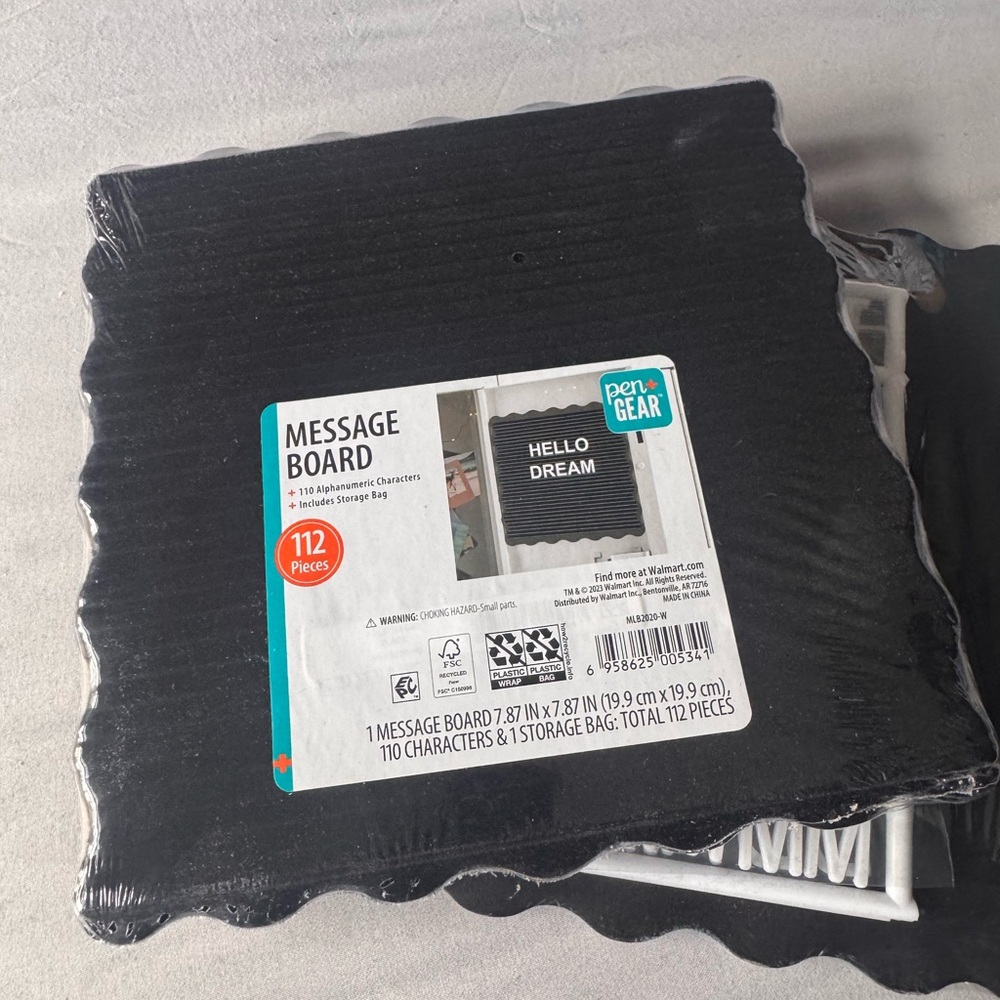 Pen + Gear Black Message Board